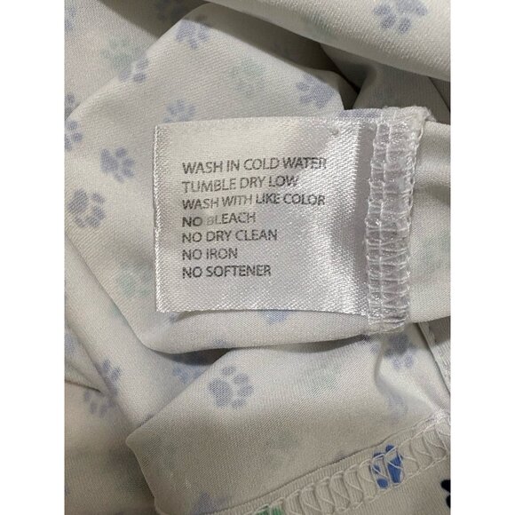 Rhoback Shirt Mens XL White Dog Paw Print Performance Golf Polo Stretch - Picture 8 of 9